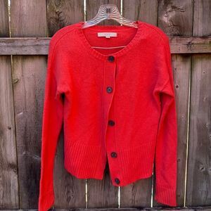 Loft button down sweater sz. M